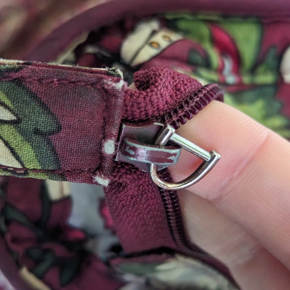 Vera Bradley Tote in Bordeaux Blooms - Picture 5 of 5